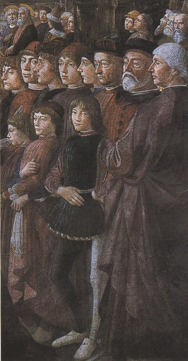 Domenico Ghirlandaio,The Calling of the first Apostles,peter and Andrew (mk36)